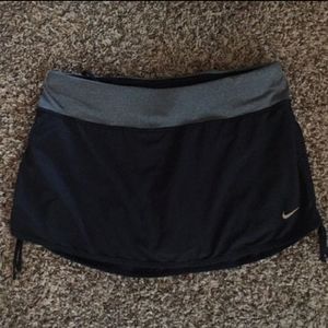 Women's Nike Dri-fit Black Skort with side ties